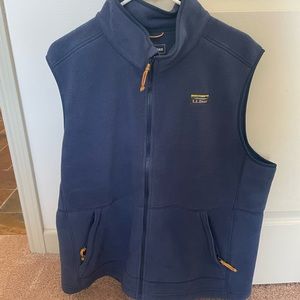 Mens LLBean fleece vest
